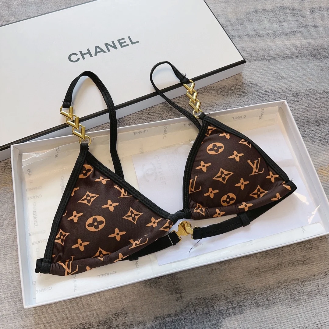Louis Vuitton style copy1:1 retro trend swimming costume seaside