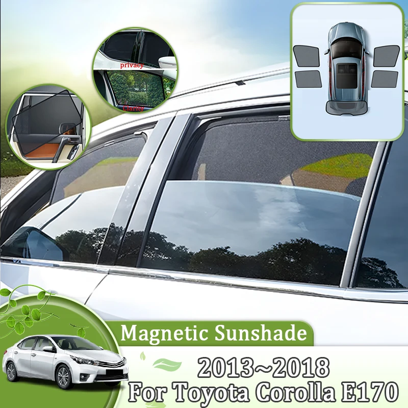 

Mesh Sun Shade For Toyota Corolla Levin E170 2013 2014~2018 Anti-UV Parts Coverage Sunshade Privacy Protection Tools Accessories