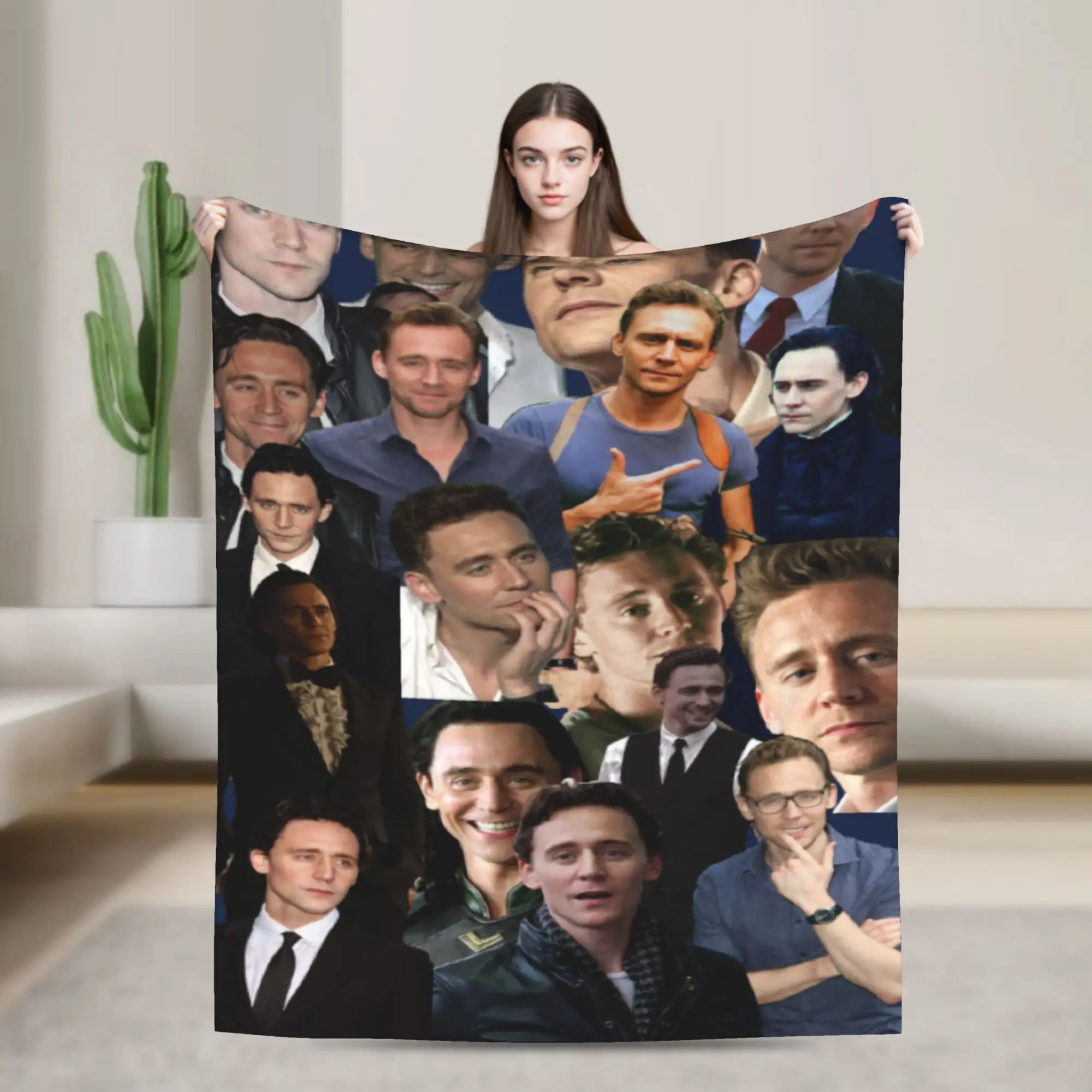 Relax Tom Hiddleston  Blanket Merch Bedding Decorative  Blanket Throw Ultra-Soft Flannel for Office