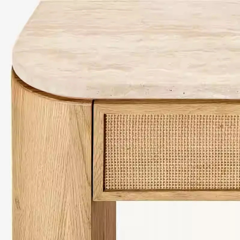 Solid Wood Large Modern Console Table Vintage Home Decorative Furniture For Living Room Ark Entrance Hall Mail Packing Natural