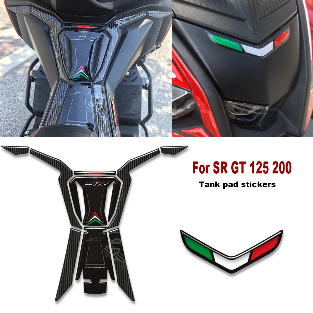 

For Aprilia SR GT 125 200 Sport Replica 2025 2026 Motorcycle Body Shell Tank Side Grips Fuel Oil kit knee 3D stickers Decals
