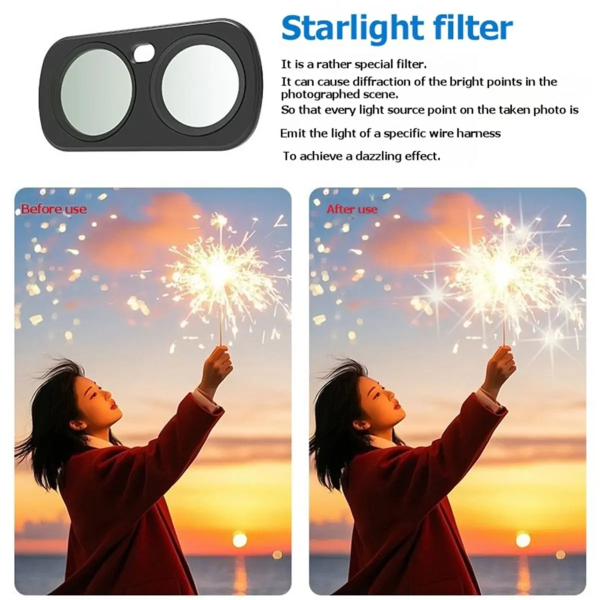 Magnetic Lens Filters for Luna Ultra STAR Lens Filter Kit for Luna Ultra Accessories