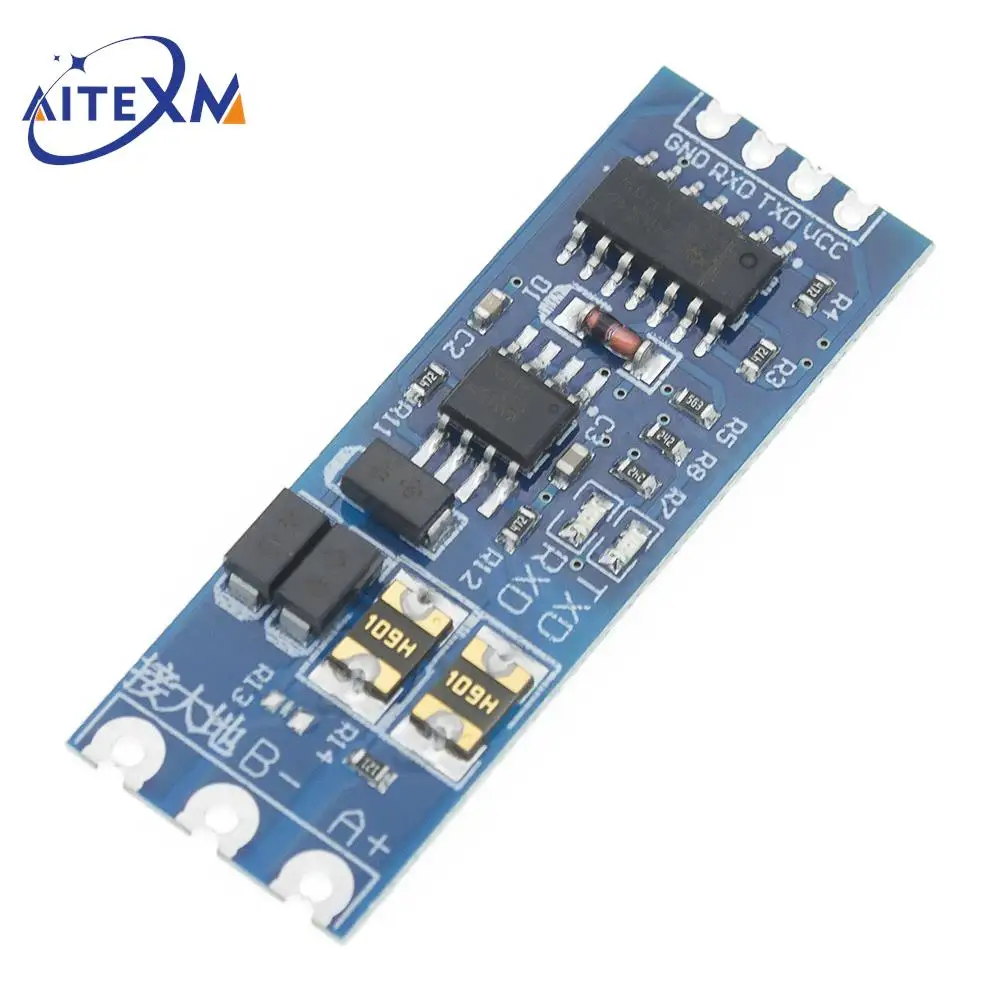 TTL Turn To RS485 Module Hardware Automatic Flow Control Module Serial UART Level Mutual Conversion Power Supply Module 3.3V 5V