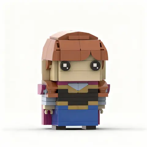 175pcs MOC Anna Frozen Brickheadz Model Building Blocks Toys Construction Christmas Gift Birthday Education Creative Idea Kids