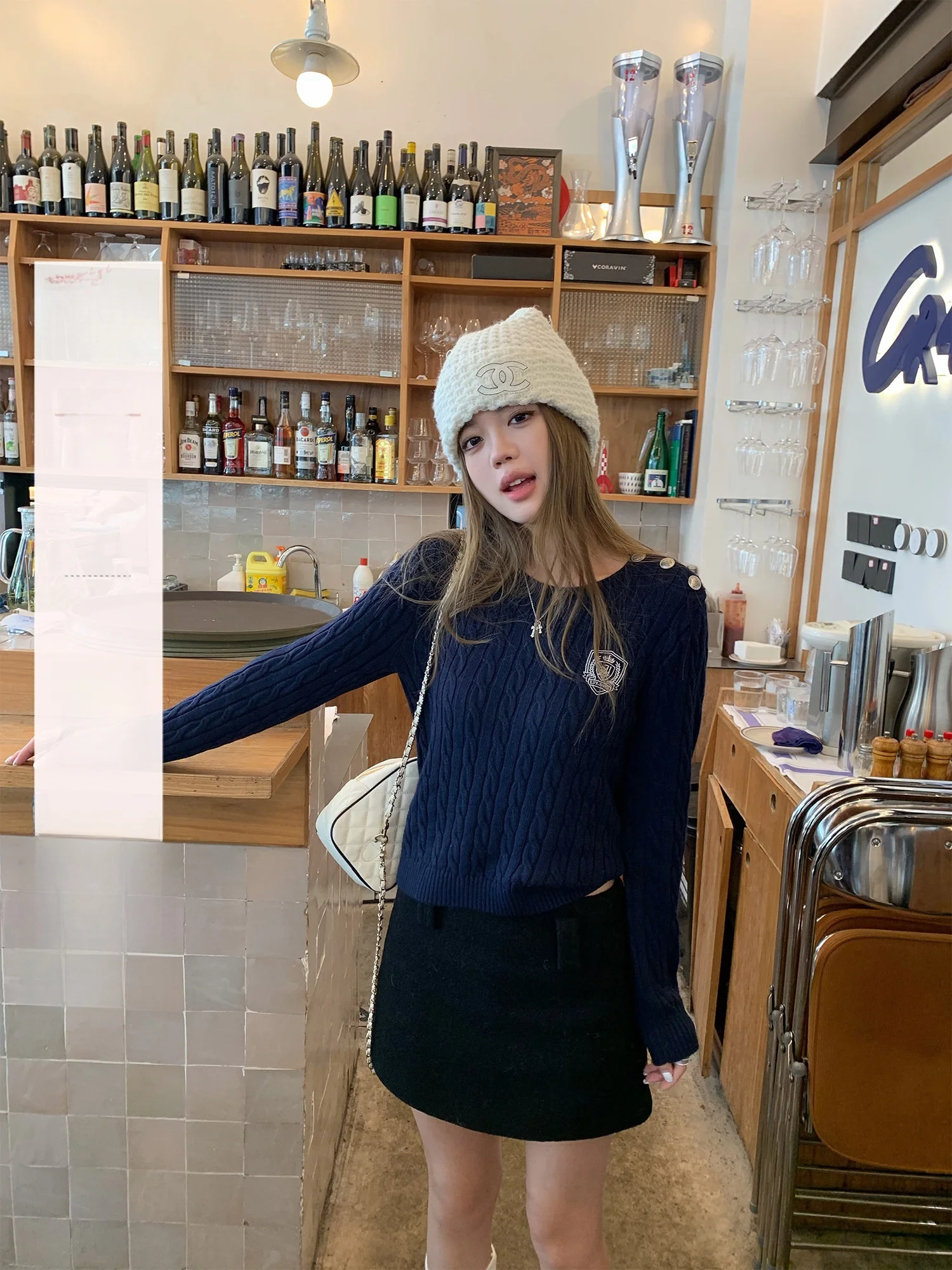 

Вязаный женский свитер Yuzuqi с вышивкой, длинными рукавами и круглым вырезом, повседневный, свободного кроя, модный, с бахромой