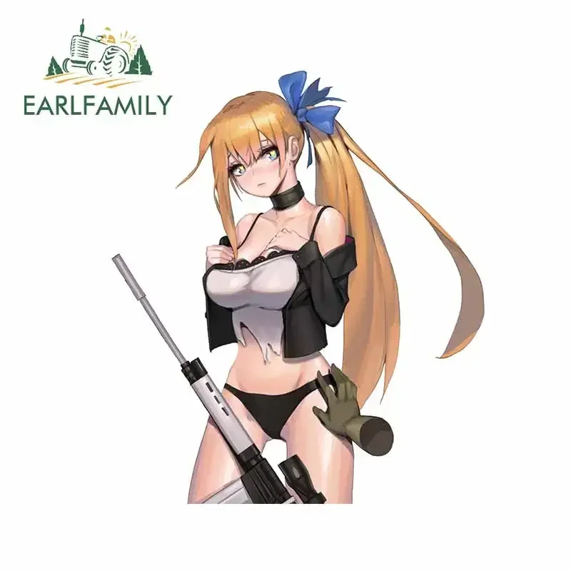 EARLFAMILY 13 سنتيمتر 11.2 سنتيمتر ل مثير أنيمي لولي خدش واقية سيارة ملصق الكرتون ملصق مائي مقاوم للماء مادة الفينيل ل JDM SUV RV