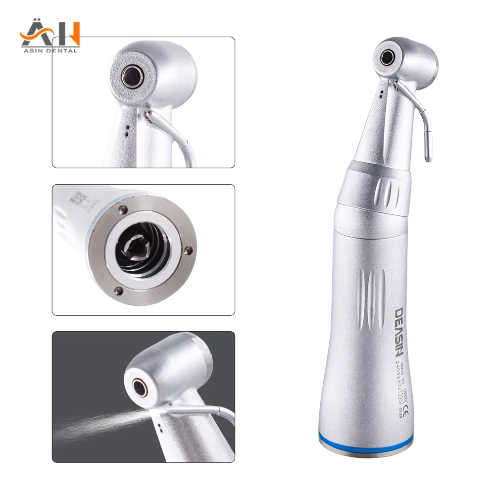 

Dental 1:1 Ratio Contra Angle 1:1 Low Speed Handpiece Inner Water Spray E-Typle Coupler With Dual Dater Dentist Lab Instrument