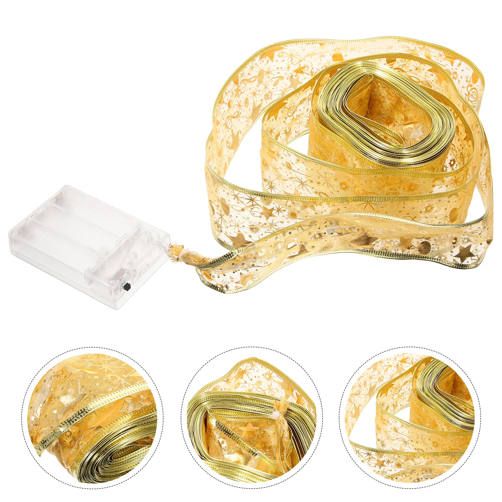 

Christmas Led Ribbon Light 3M 27Leds Warm White For Christmas Tree Decoration Party Wedding Festival Decor String Lights