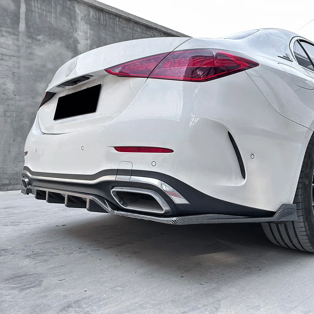 2022+ C200 C43 AMG Three-stage rear lip rear lip rear wrap spoiler modification For Mercedes-Benz C-Class W206