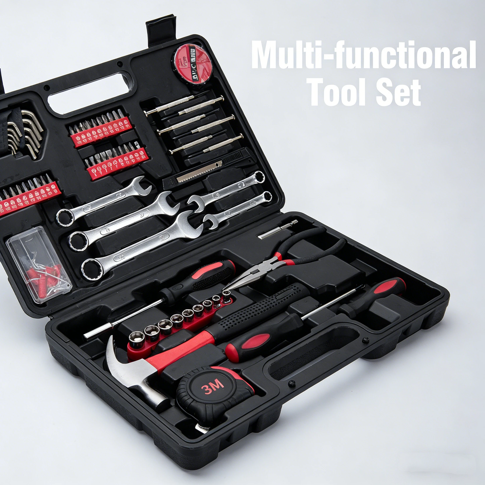 

Home Tool Kit Set, Household & Car Repair Tool Box with Essential Hand Tools for Basic Furniture Assembly and DIY Maintenance