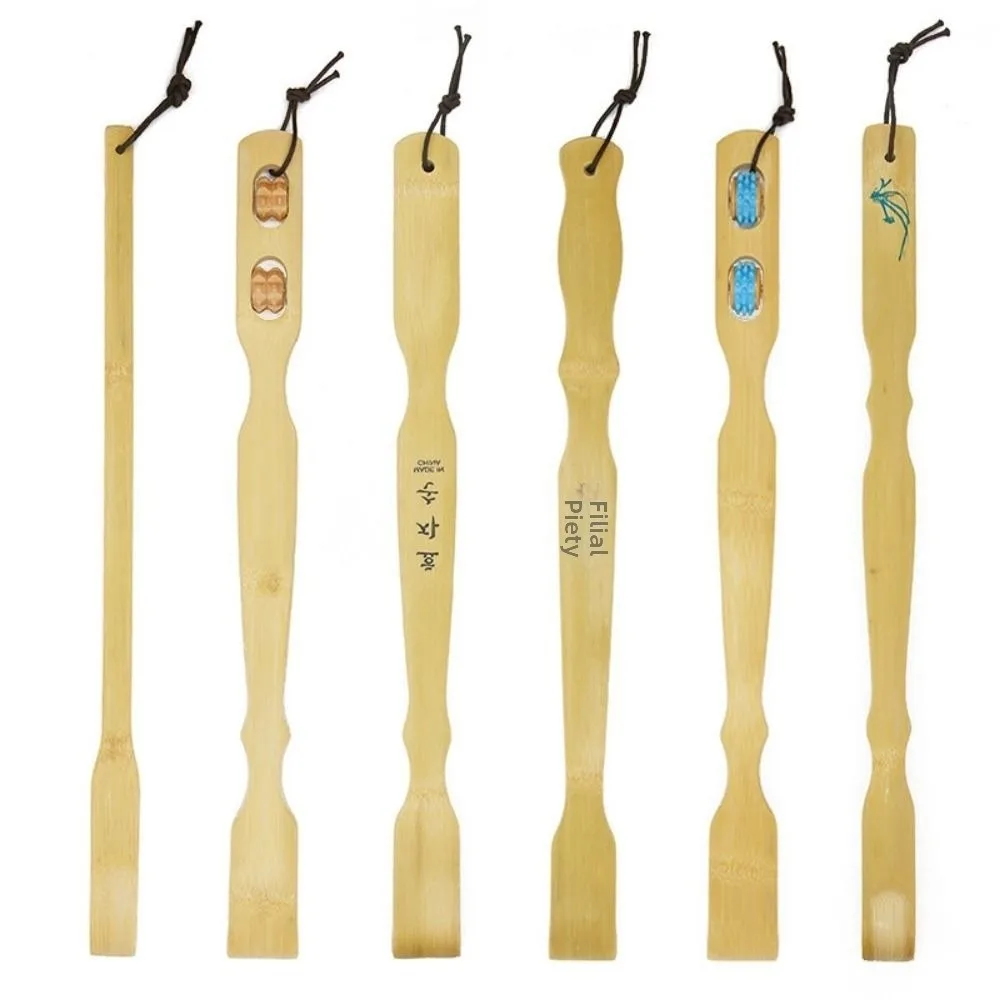 Durable Massager Back Scratcher Multistyles 41.5~46.5cm Wooden Body Roller Stick Bamboo Backscratcher Wooden Scratching