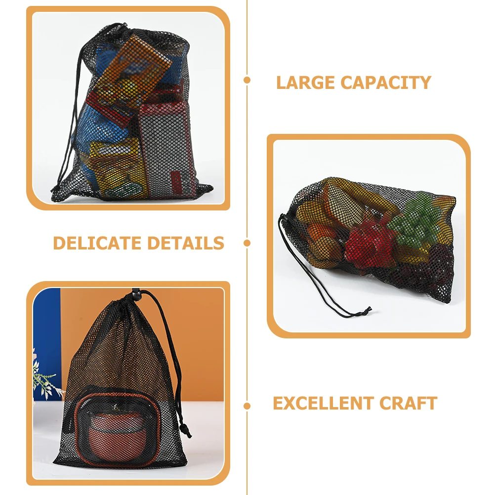 

10 Pcs Multipurpose Drawstring Mesh Bag Travel Bags Waterproof Polyester