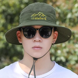 Men Soft Breathable Visor Hat Outdoor Sun Hat 2 Layer