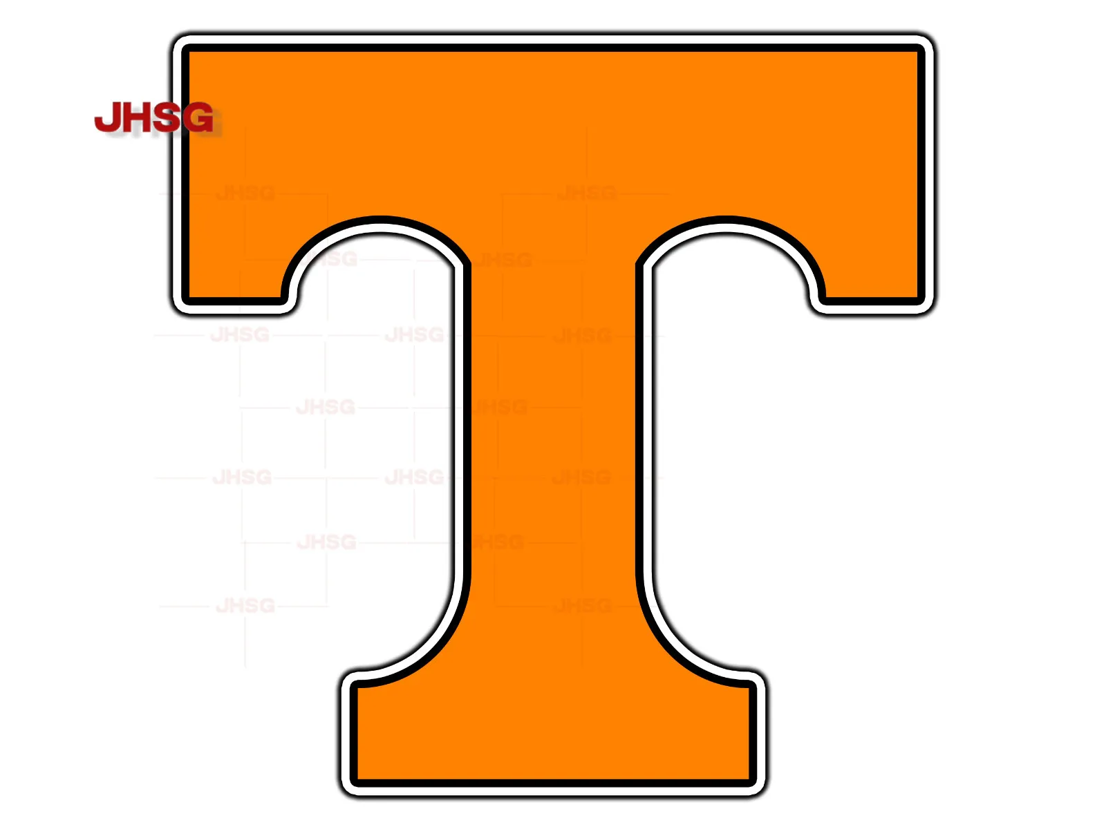 

Tennessee Vols Monogram Logo University Stickers Waterproof Vinyl Stickers Die Cutting-