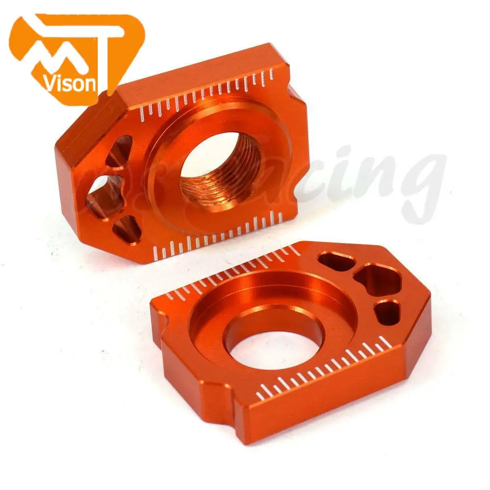 Motorcycle CNC Rear Adjuster Axle Block Chain For KTM SX SXF XC XCF 125 150 200 250 300 350 400 450 2013 2014 2015 2016