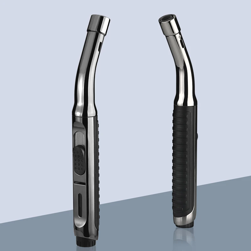 

New Convenient Windproof Inflatable Lighter Blue Flame Outdoor Barbecue Torch Moxibustion Cigar Lighter Barbecue Kitchen Lighter