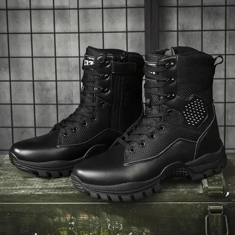 Jungle Desert Boots Heavy-Duty High Cut Duty Boots Outdoor Training Boots Men'S Breathable Boots Size 39-47