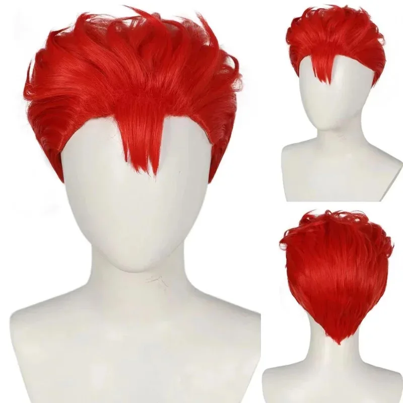 Anime Shohoku AKURAGI Wig Red Cosplay Costume Basketball RUKAWA Fashion Black Wigs Accessory With Hairnet
