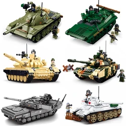 2024 Nieuwe Sluban T-54 Gevechtstank Bouwsteen Klassieke Wereldoorlog II Militaire Gepantserde Voertuig Model Bricks Kid Speelgoed jongen Gift