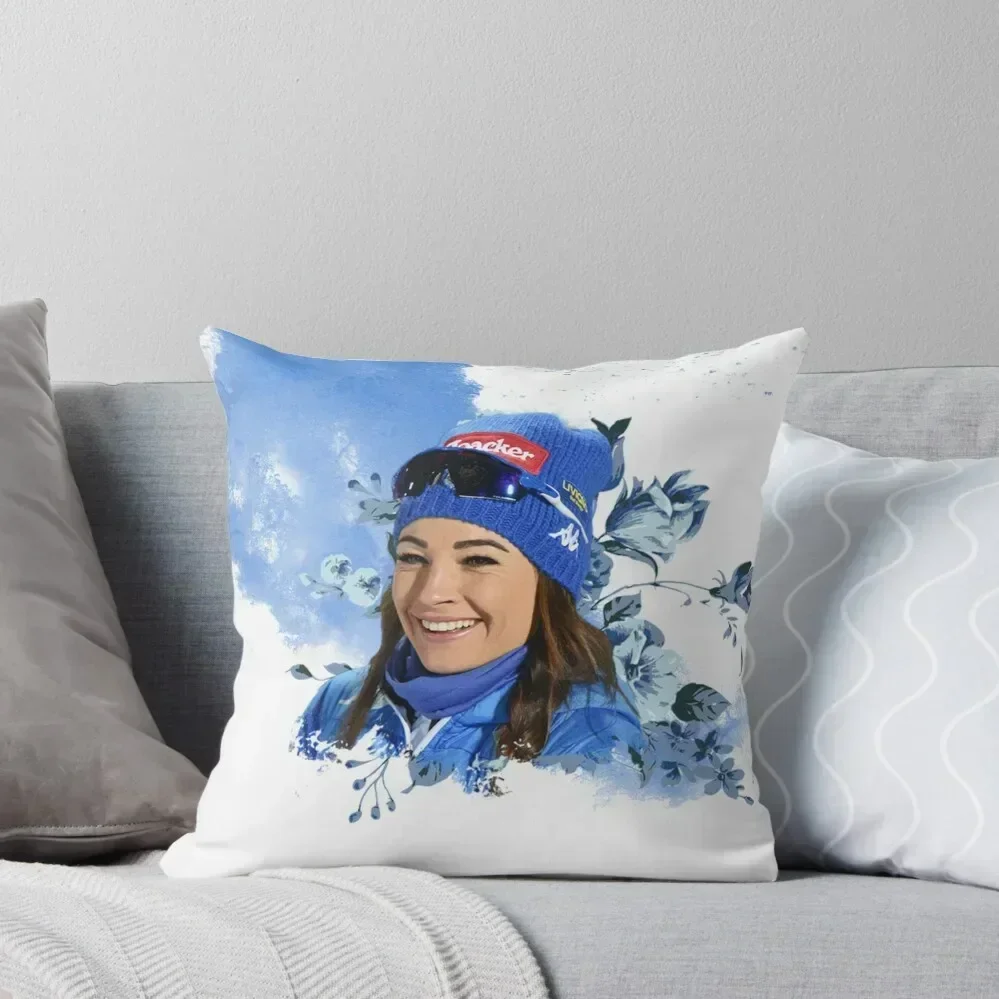 Dorothea Wierer biathlon Throw Pillow Sofa Cushions Covers Decorative Sofa Cushions pillow