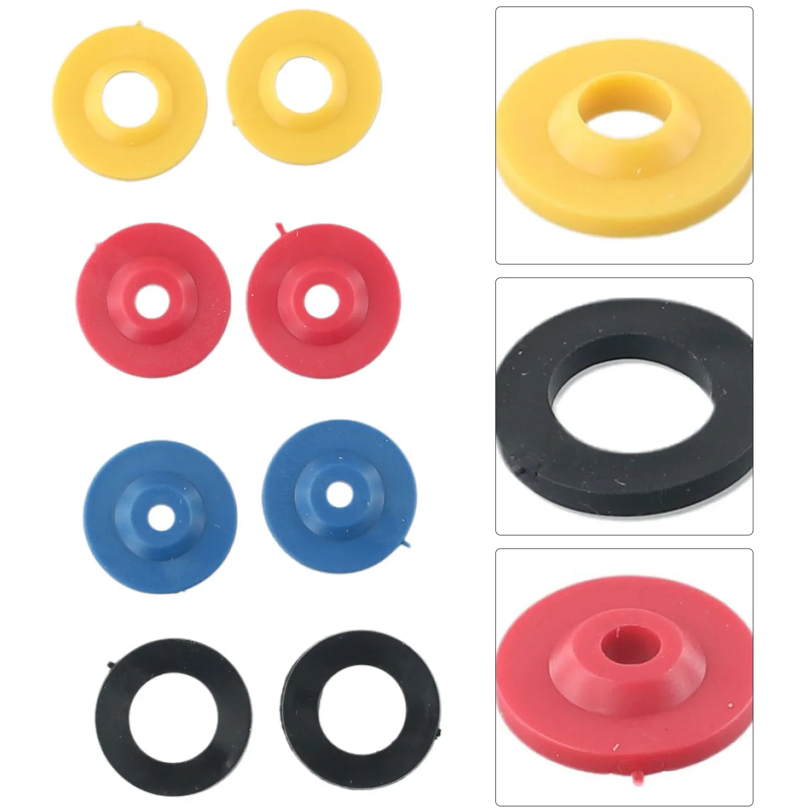 Bathtubs Parts Flow Limiter 25g 7 8pcs/set Adjustable Rubber Shower Flow Reducer Water Saving 1/2 Inch Thread Size