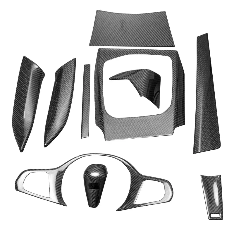 

For BMW New 3 4 Series G20 G21 G22 I3 I4 Facelift 2022 2023 Car Center Console Dashboard Side Gear Panel Trim Dry Carbon Fiber