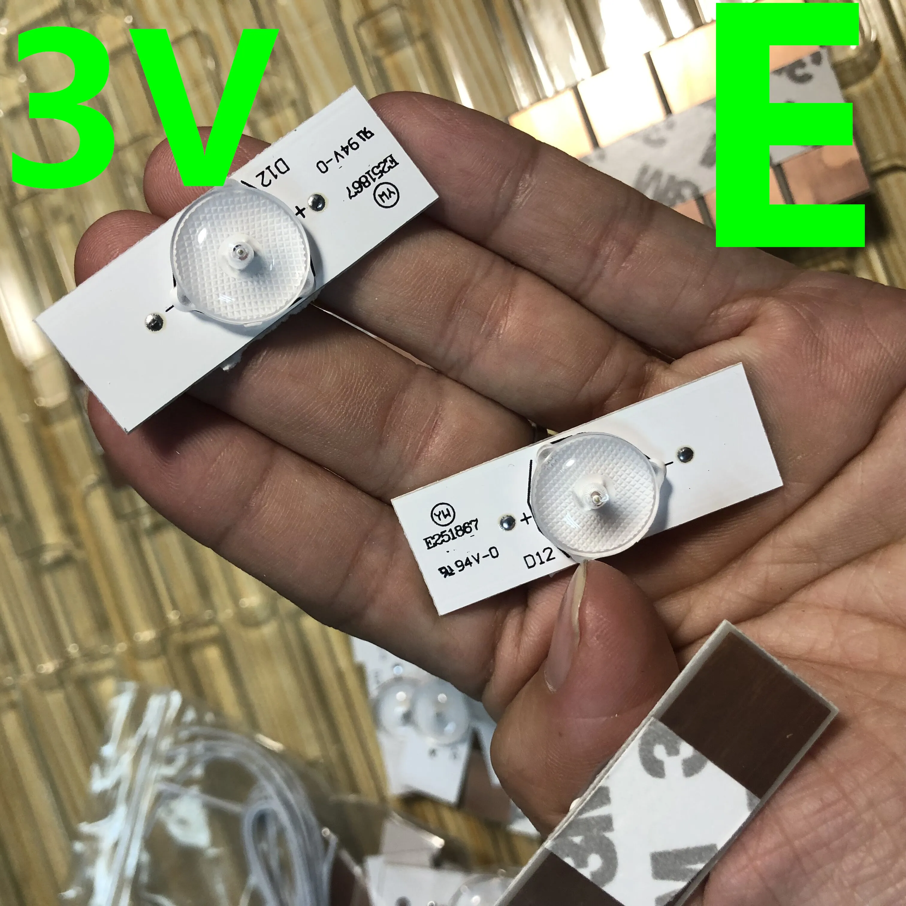 40 قطعة 6 فولت SMD مصباح الخرز ل 32-65 بوصة LED Konka TV إصلاح مع عدسة بصرية Fliter 100% جديد