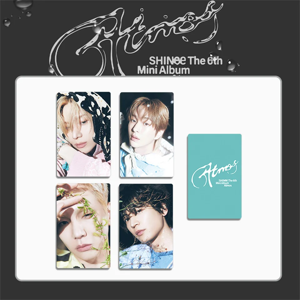 4Pcs/Set SHINEE New Album ATMOS HD Photocards Onew Jonghyun Key
