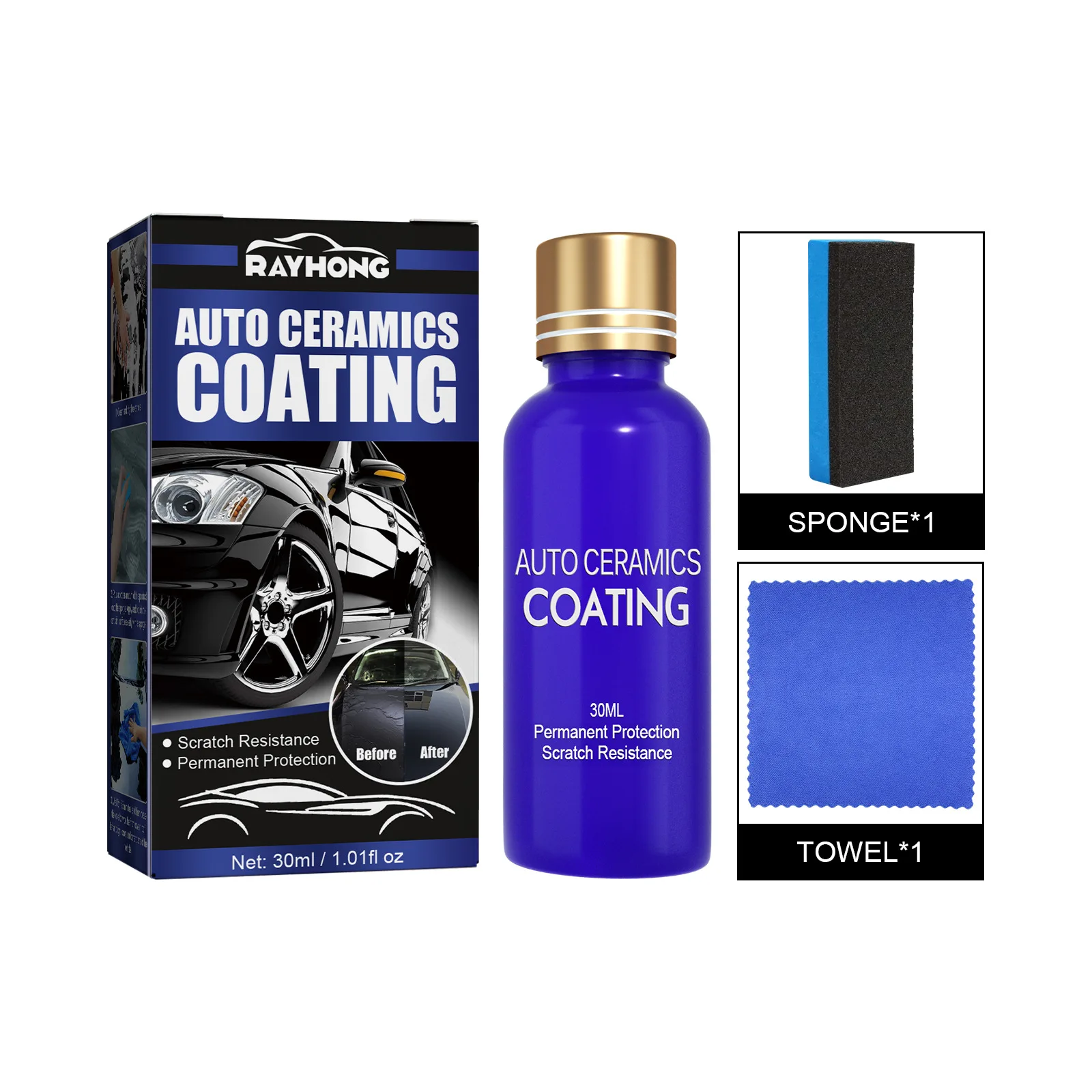 Coating Auto Liquid Ceramic Jacket Hydrophobic Liquid Set 30 ML Anti-Scratch Car Ceramic High Quality Hot Sale