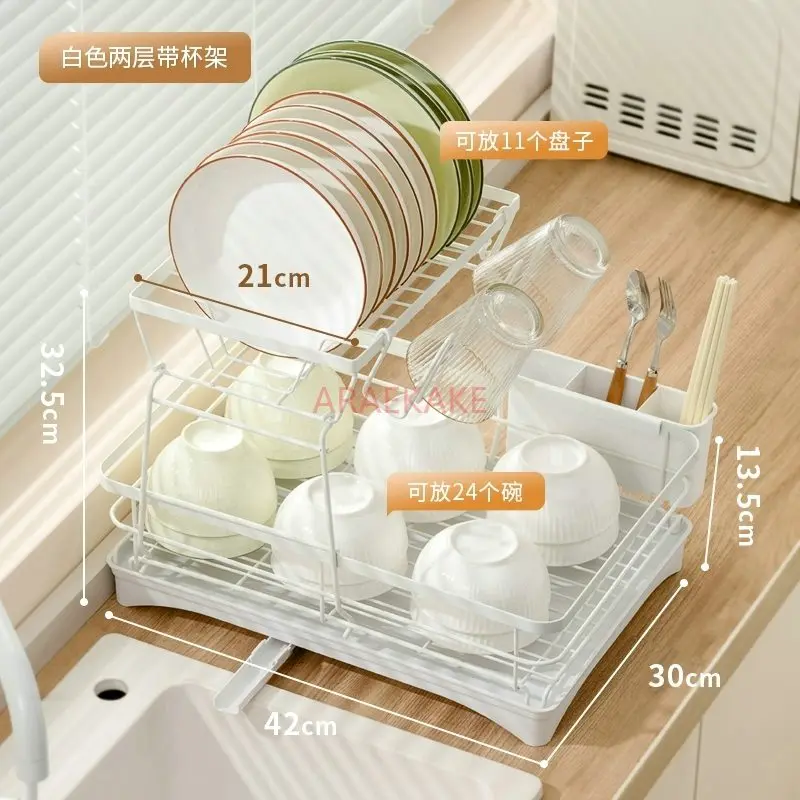 

1pcs Kitchen dish storage rack, sink countertop, dish rack, drain rack, dish storage box