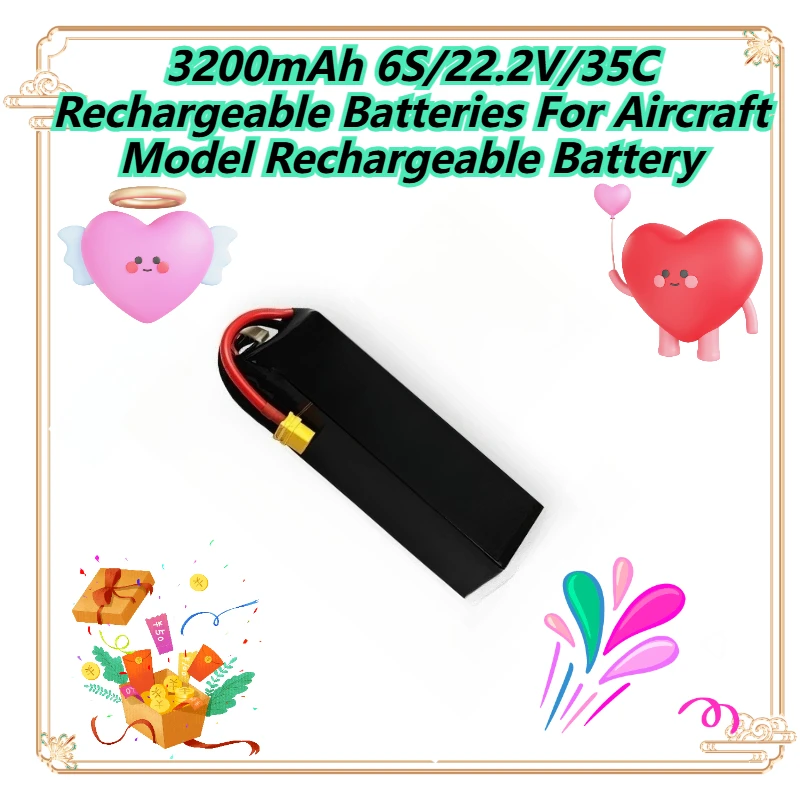 

3200mAh 6S/22.2V/35C Rechargeable Batteries For Aircraft Model Rechargeable Battery