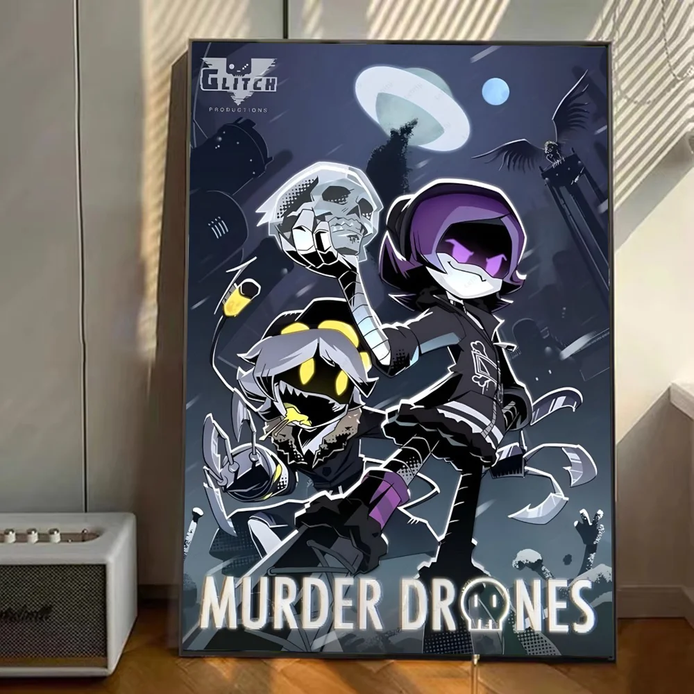 M-القتل D-طائرات بدون طيار الضمان ل القبض على المشارك ملصقات الفن جداريات حائطية ديكور لعبة غرفة ديكور الهدايا Kawaii HD اللوحة سيارات القط