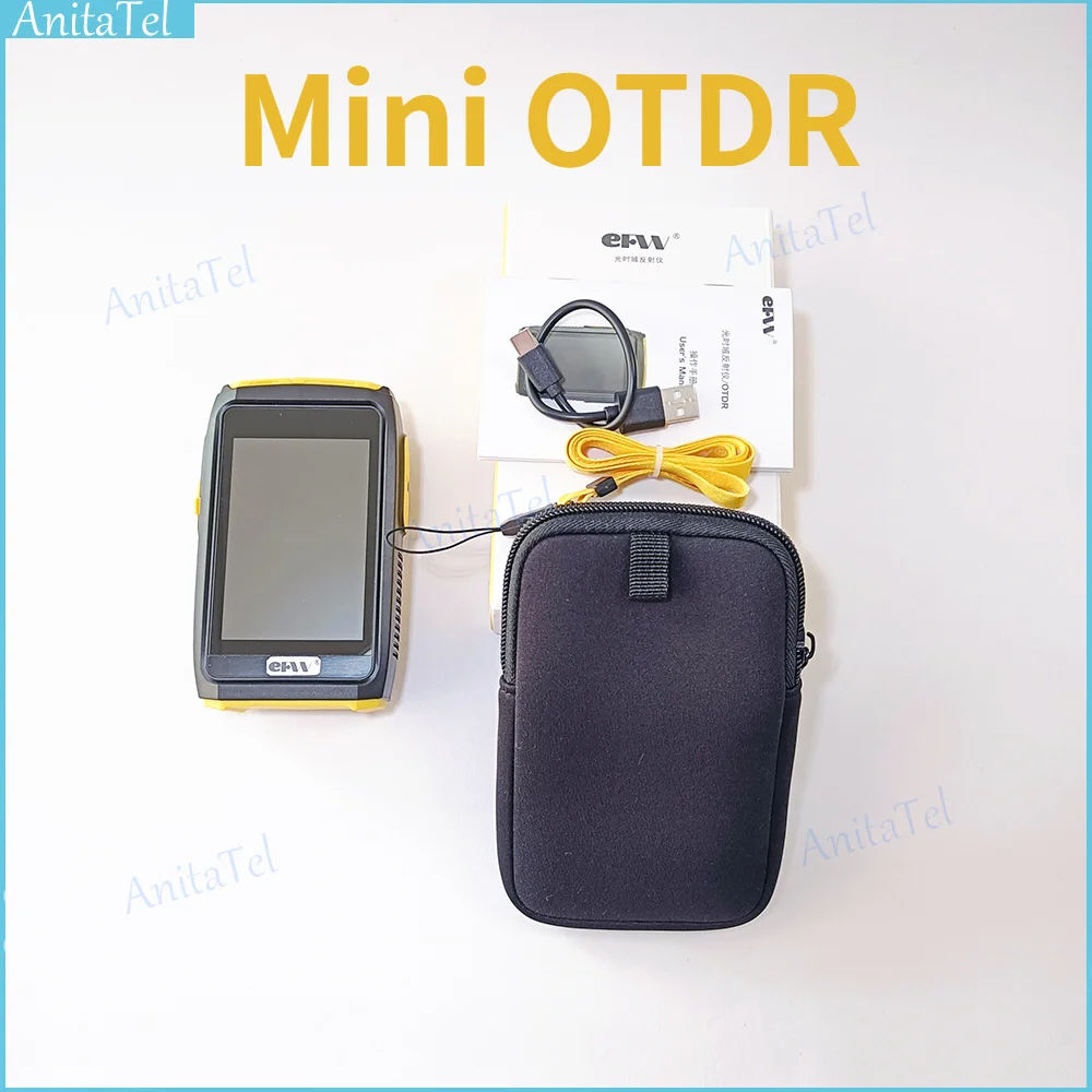 

Mini OTDR 1310 1550nm 20dB FTTH Active Fiber Live Test Touch Screen Optical Reflectometer Fiber Tester OPM VFL OLS SC Connector