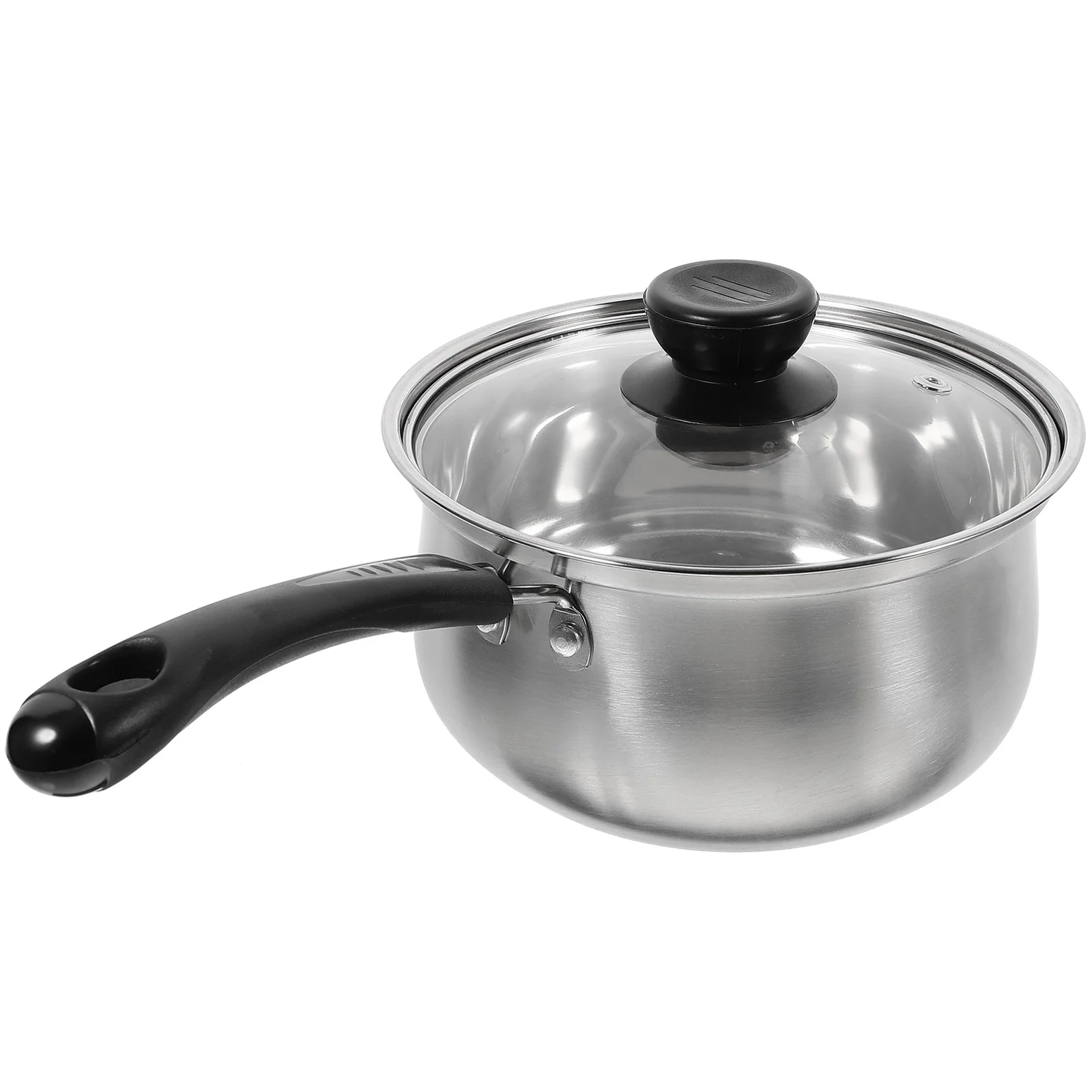 

1Pcs Thickened Milk Pan Stainless Steel Food Cooking Pot Kitchen Cookware Heat Retention Easy Clean