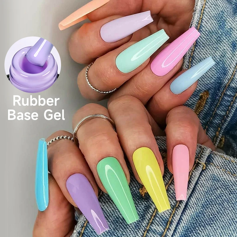 Ur Zucker 7ml Macaron Eis Gummi Basis Gel Nagellack Frühling Sommer Gel Lacke semi permanente Nagellack für Nägel