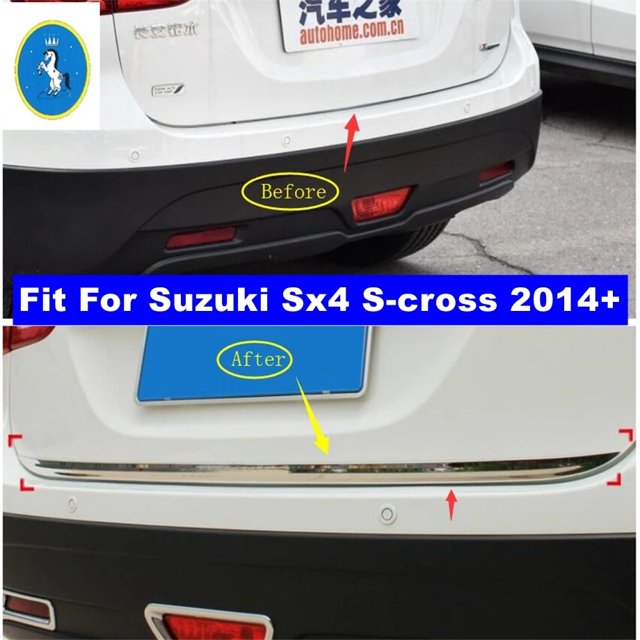 

Tailgate Door Handle Strip Accent Garnish Styling Rear Trunk Tail Gate Cover Trim For Suzuki Sx4 S-cross 2014 - 2022 Accessories