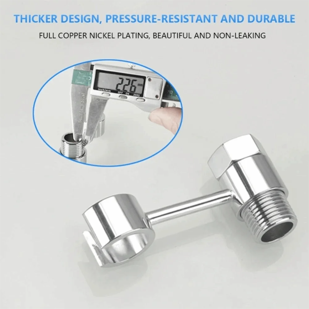 

Держатель для биде-спрея из цельной латуни, без сверления, с защитой от ржавчины, угловой клапан 360° ° Поворотный смесительный клапан с простой установкой