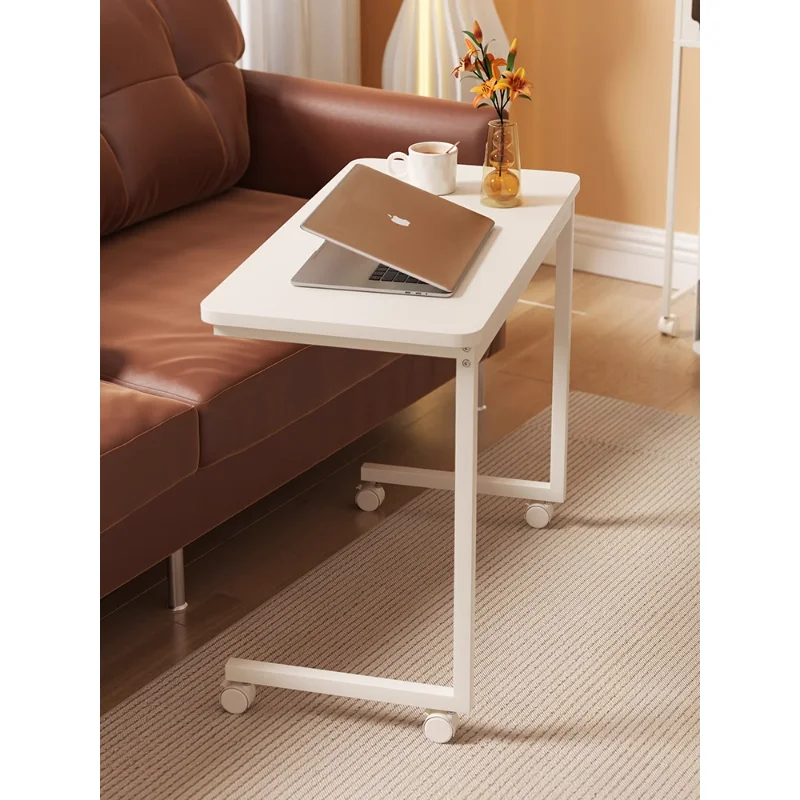 

Mobile sofa table, living room side table, household double-layer desk, simple bedside comput