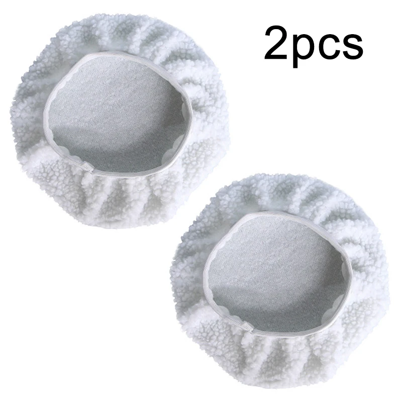 

2PCS Polishing Bonnet Buffer Polishing Pad For 9 & 10inch Car Polisher White Auto Accessories Tools