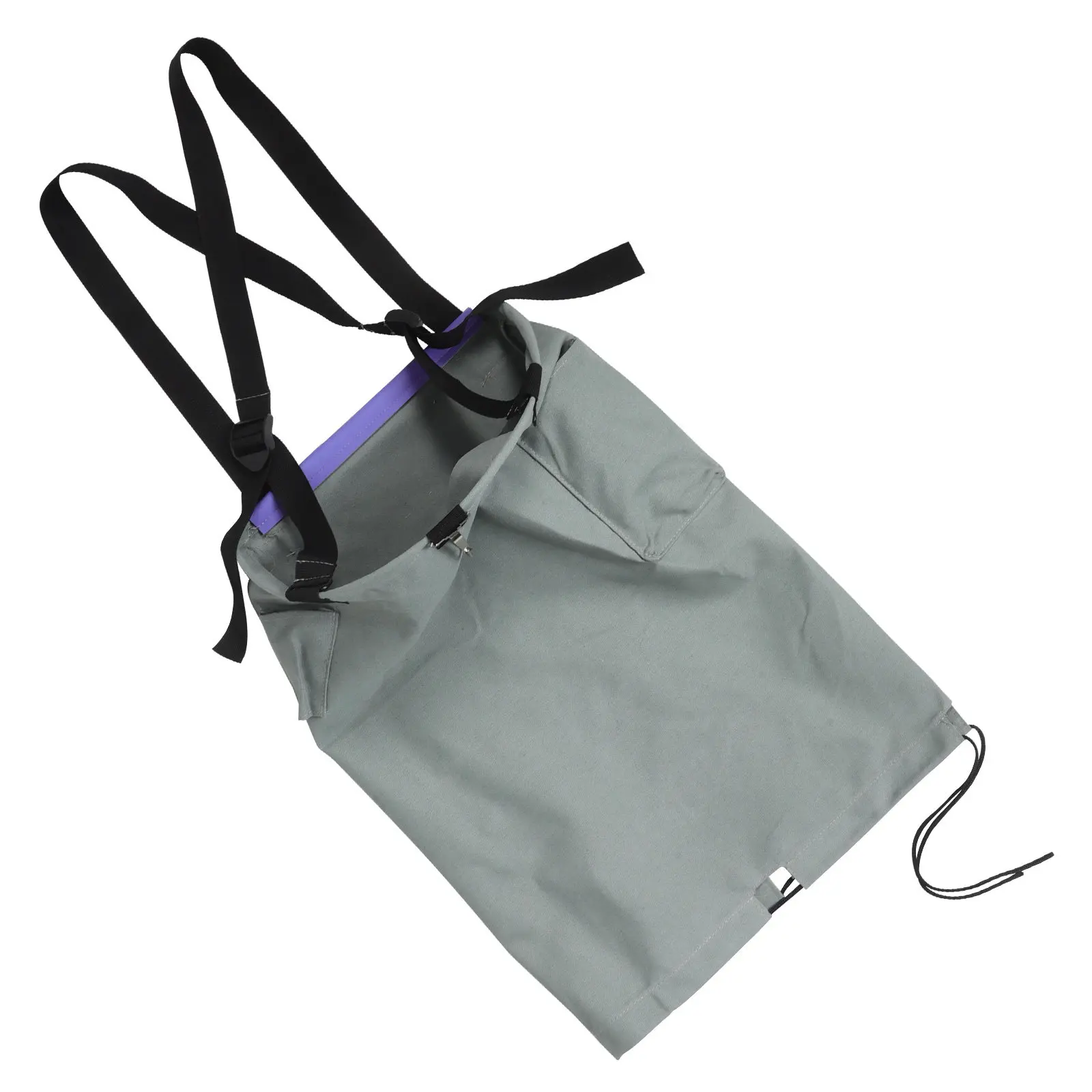 Canvas Fruit Picking Bag Khaki Thickened Canvas Steel Ring Drawstring Apron Garden Orchard Pick Bag Peaches