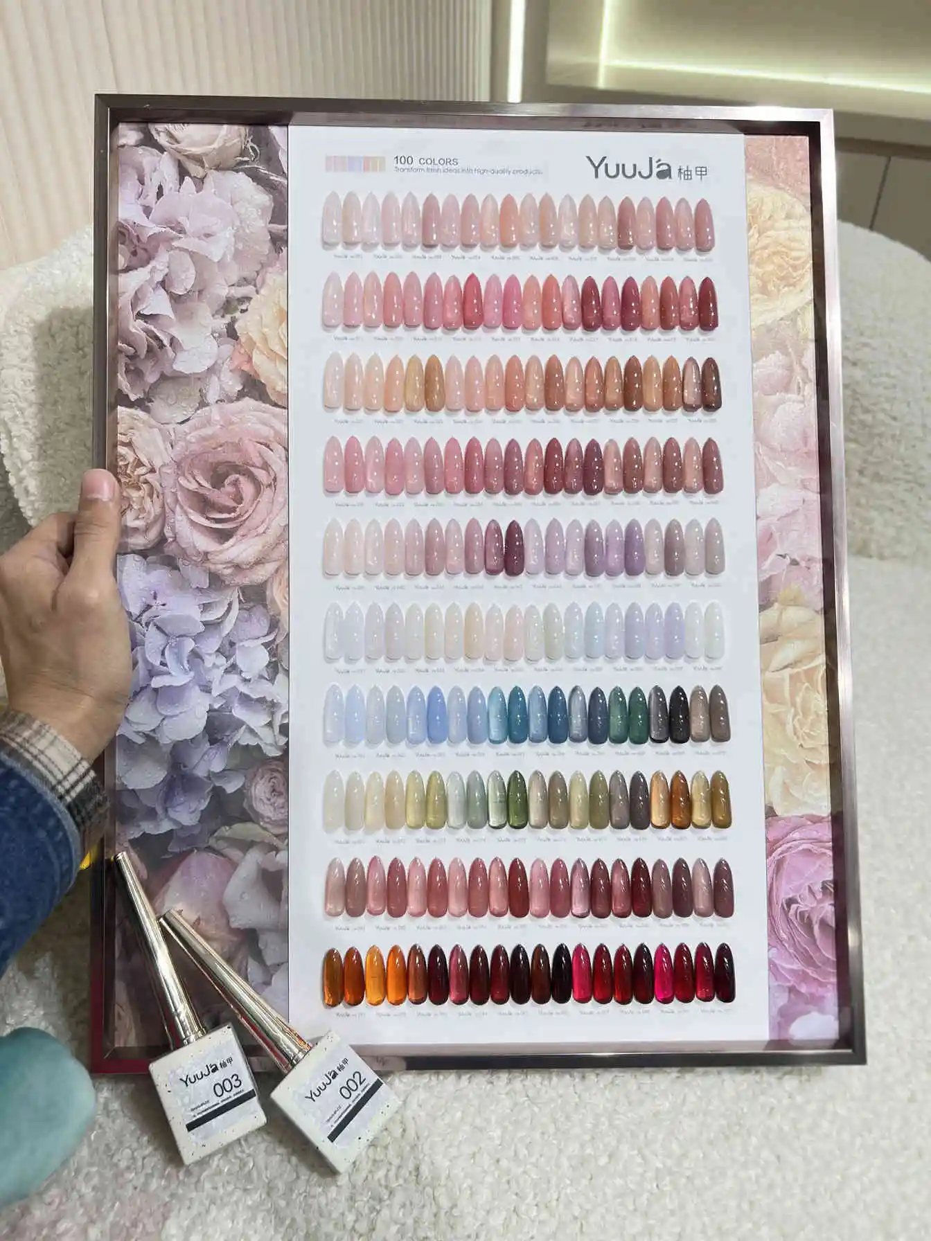 YUUJA Multicolor 100 Colors Nail Gel Set 2025 New Hot Sale Spring