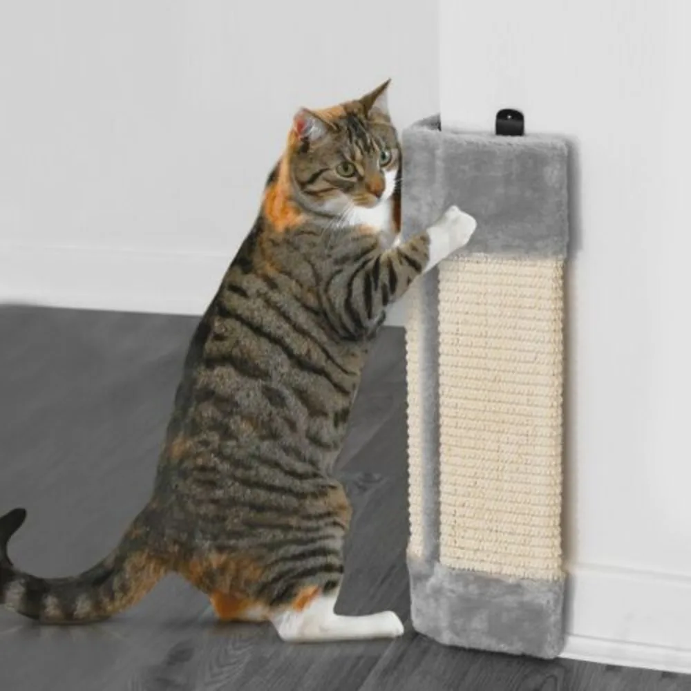 CAT SCRATCHING CORNER POST SISAL PET KITTEN WALL SCRATCHER CATS HANGING BOARD