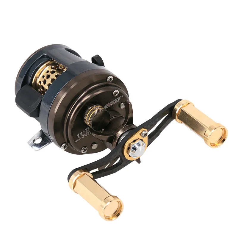 Snakehead Casting Fishing Reel 4kg Gear Ratio 6.2:1 Aluminum Metal 11+1BB Fiber Catfish Fishing conventional  Saltwater Reel