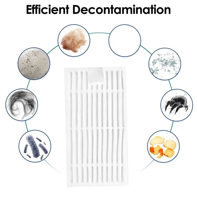 ABUD-боковая щетка с фильтром, ткань для швабры для пылесоса ILIFE G9/G9PRO/V9/V9PRO, аксессуары