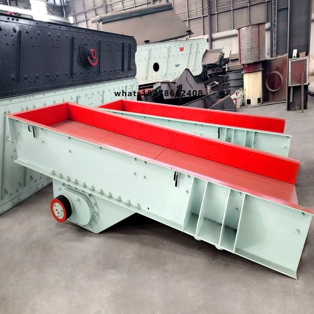 2024 Hot Selling Large Capacity Mining Stone Vibrating Feeder Electromagnetic Vibrating Feeder