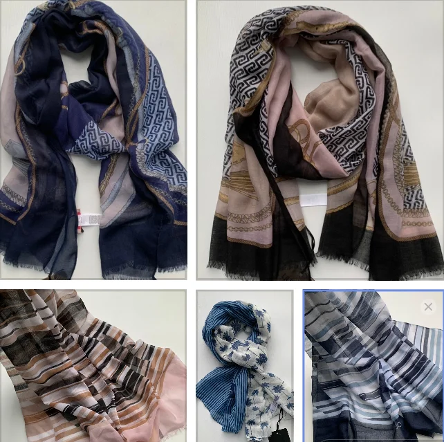 Autumn and winter light luxury, versatile and elegant gift printed shawls and scarves for foreign trade