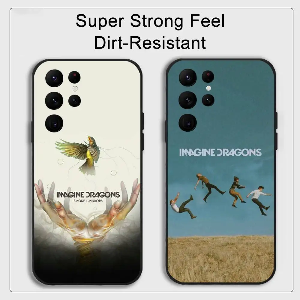 Lmagine d-dragons banda capa de telefone para telefone série s s20 s21 s22 s23 s24 fe plus ultra tpu capa macia para a pele