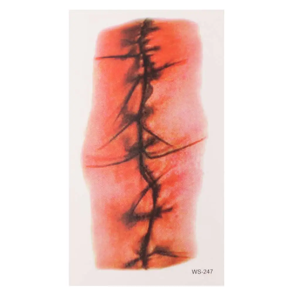 30장 빅 마우스 할로윈 타투 스티커 일회용 방수 얼굴 스티커 코스프레 소품 눈 데칼 바디 아트 스티커