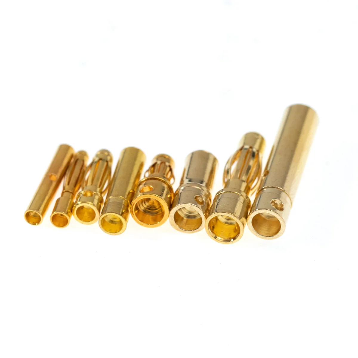 5Pairs Gold Plated Brass Banana Connectors RC Toys Plug Lipo Battery To Electronic ESC Motor DIY Accessories 2/3/3.5/4/5/6/8mm