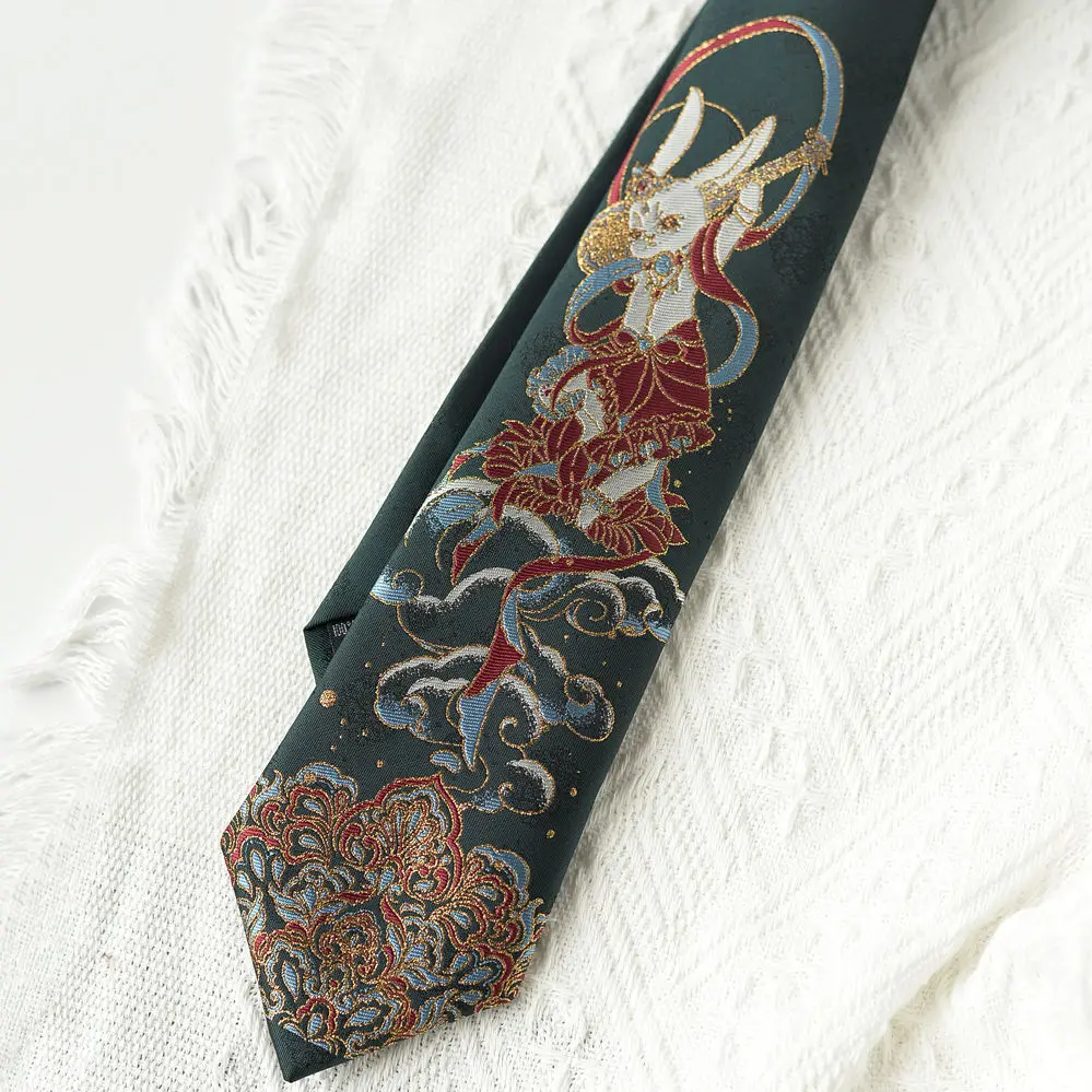 [Lin Yuejun]JK cravate uniforme chemise pour femmes et hommes DK Jacquard décontracté collège Style littéraire aucun cravate nécessaire